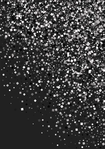 Ένα γυαλιστερό φόντο μικρών κλεφτών σε μαύρο φόντο. Πολυτελές σχέδιο με ασημί σκόνη αποτέλεσμα. — Διανυσματικό Αρχείο