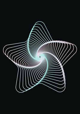 Dalgalar müzikal soyut arka plan. Minimalistic dinamik hacim poster.