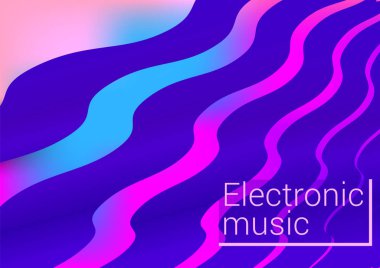 Soyut dalga çizgileri. Müzikal afiş. Çizgilerle soyut arka plan.