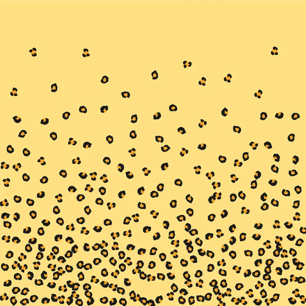 Djur bakgrund med leopardfläckar. Imitation av en leopardskinn. — Stock vektor