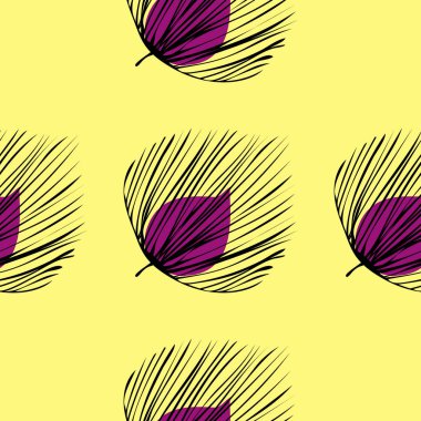 Yaprakları ile tropikal seamless modeli.