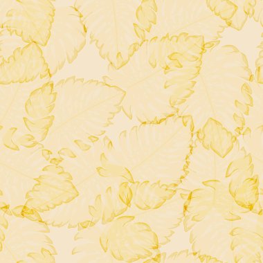 Canavar tropikal yapraklar Yaz sonu deseni