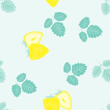 Çilek ışık arka plan ile Meyve deseni