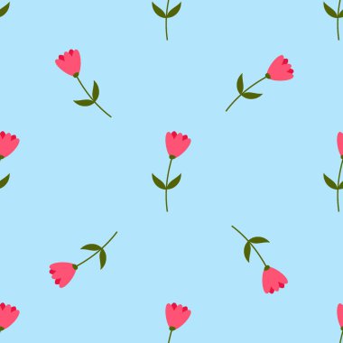 çiçekli parlak seamless modeli.