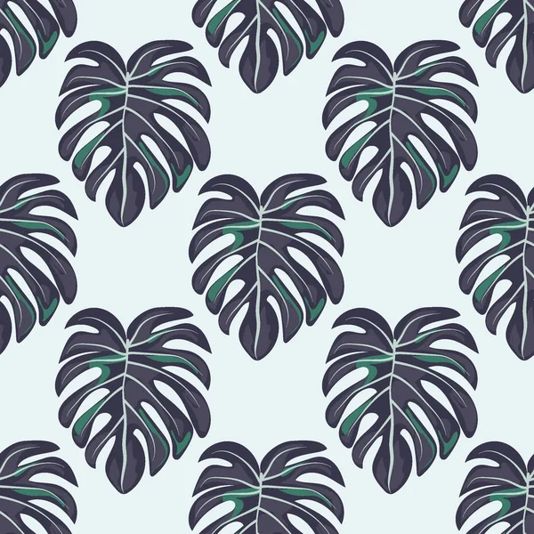 Modèle tropical sans couture avec des feuilles. Belles feuilles tropicales isolées. Fond d'été à la mode avec des feuilles pour le tissu, papier peint, papier, couvertures . — Image vectorielle