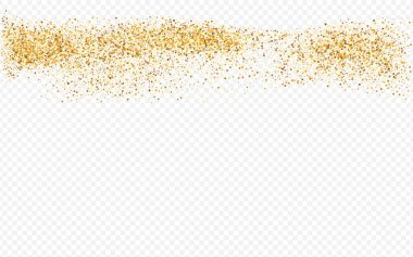 Sarı Toz Düşen Şeffaf Arkaplan. 