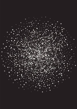 Beyaz Nokta Vektör Siyah Arkaplan. Gelinlik Sırası 