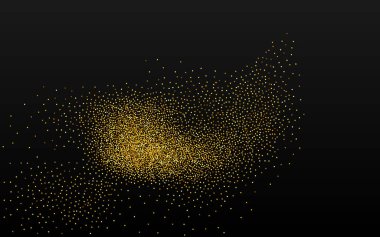 Sarı Sıçrama Parlak Şeffaf Arkaplan. 