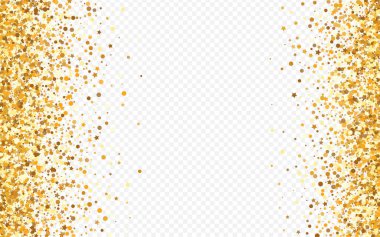 Altın Yuvarlak Sanat Şeffaf Arkaplan. Vektör 