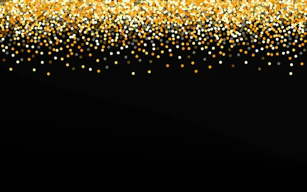 Golden Splash Golden Black Background. Jasné — Stockový vektor