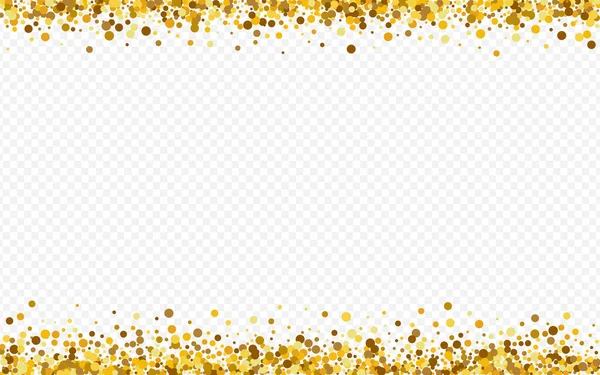Gold Round Golden Transparent Background. Rich — Stock Vector