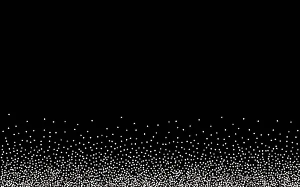Silver Sparkle lumière fond noir. Lumineux — Image vectorielle