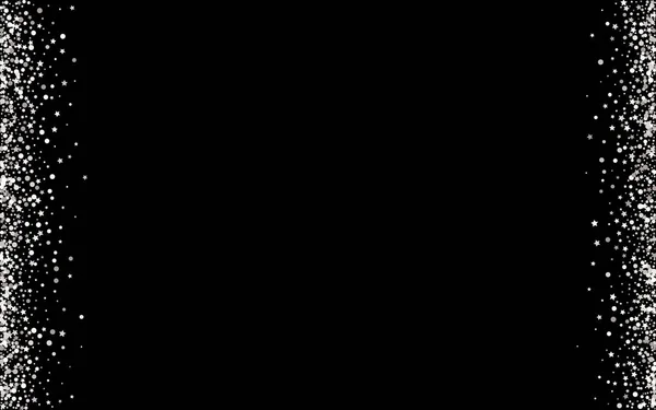Argent paillettes lumineux fond noir. Lumière — Image vectorielle