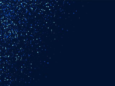 Gümüş Parlak Grafik Yağmur Şablonu. Mavi Soyut 