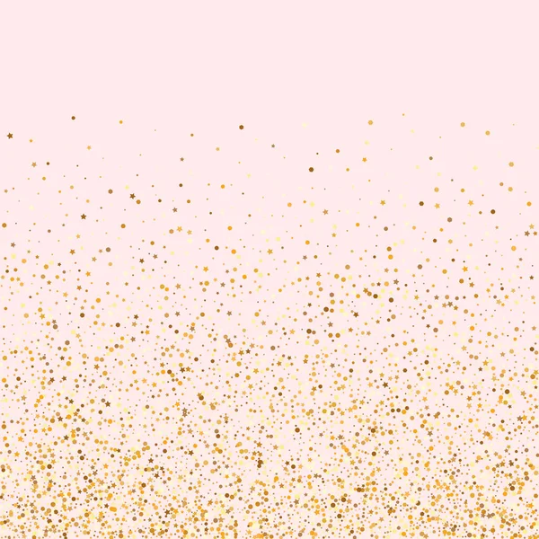 Golden Dot Rich Pink Hintergrund. Fröhliche Polka — Stockvektor