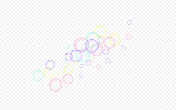 白い泡の液体透明な背景。効果 — ストックベクタ