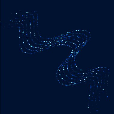 Beyaz Parıldayan Dijital Parıltı Şablonu. Gümüş 