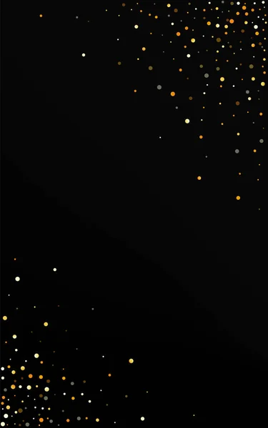 Gold Shine Modern Black Background. Bohatý Polka — Stockový vektor