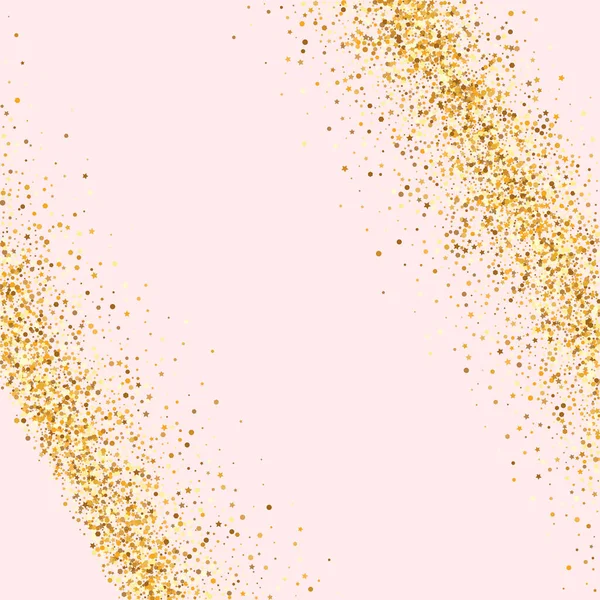 Gold Circle Vector rosa Hintergrund. Moderner Staub — Stockvektor