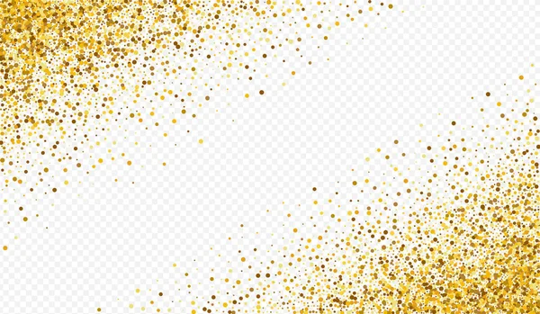 Złoty okrągły Boże Narodzenie przejrzyste tło. — Wektor stockowy