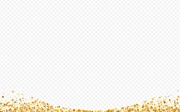 Golden Sequin Moderne transparante achtergrond. — Stockvector