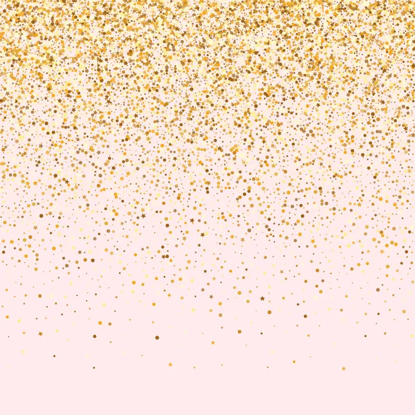 Gold Splash Anniversary Fundo rosa. Efeito — Vetor de Stock