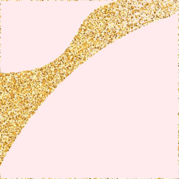 Golden Dust Vector rosa Hintergrund. Luxuszirkel — Stockvektor