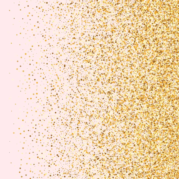 Эффект золотого секина на розовом фоне. Падение — стоковый вектор