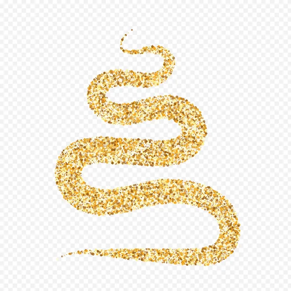 Golden Dust Vector Transparent Background. — Stock Vector