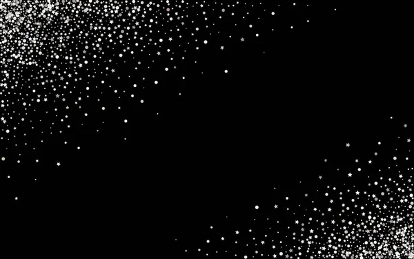 Ασημένιο Splash πλούσιο μαύρο φόντο. Χαρούμενη σκόνη — Διανυσματικό Αρχείο