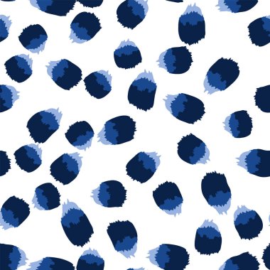 Mavi fırça darbesi vektör kusursuz desen. Basit. 