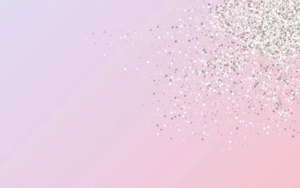 Gümüş Konfeti Gelin Pembe Arkaplanı. Vektör 
