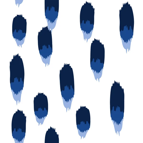 Modèle sans couture de vecteur de frottis bleu. Bande de main — Image vectorielle