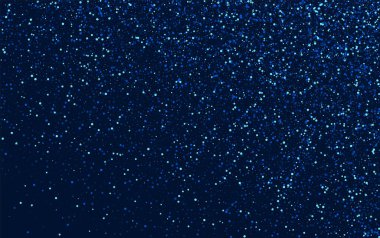 Gümüş Twinkle Vektör Parıltı Sancağı. Mavi Kozmos 