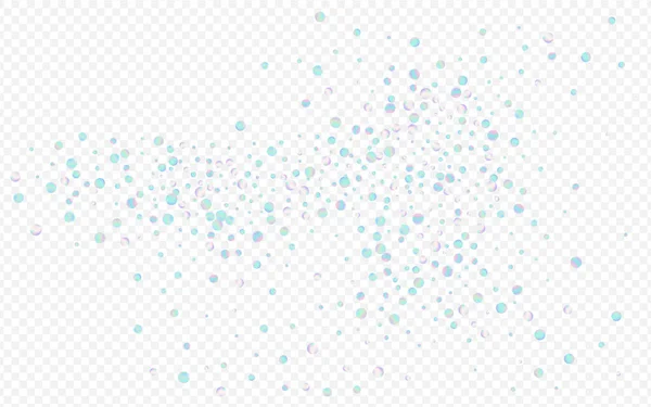 Holographischer Polka Vector Transparenter Hintergrund. — Stockvektor