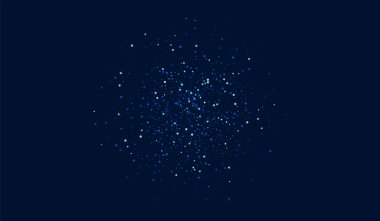 Dark Shimmer Grafik Yıldızlı Arkaplan. Mavi 