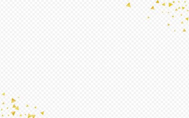 Sarı Yağmur Etkisi Şeffaf Arkaplan. Vektör 