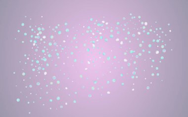 Hologram Yağmur Yağan Şenlik Mavi Arkaplan. 