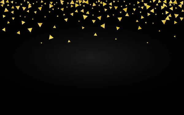 Golden Triangle heller schwarzer Hintergrund. Glamour — Stockvektor