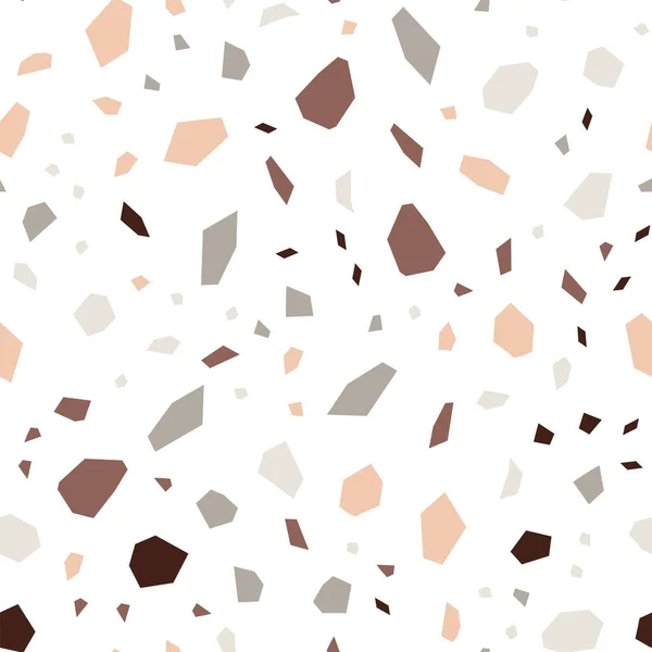 Und Red Terrazzo Tile Vector Seamless Pattern. — Stockvektor