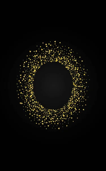 Yellow Sparkle Happy Black Hintergrund. Abstrakt — Stockvektor