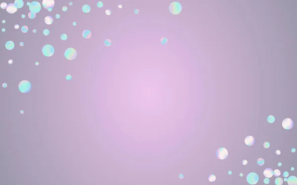 Hologramme rond Noël fond bleu. — Image vectorielle