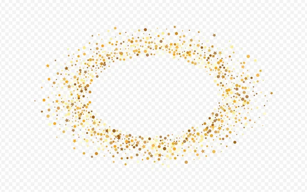 Золотий конфетті весільний прозорий фон . — стоковий вектор