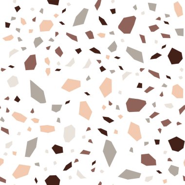 Mavi ve Beyaz Terrazzo Döşeme Vektörü Kusursuz 