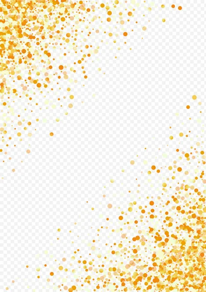 Golden Shine festivo sfondo trasparente. — Vettoriale Stock