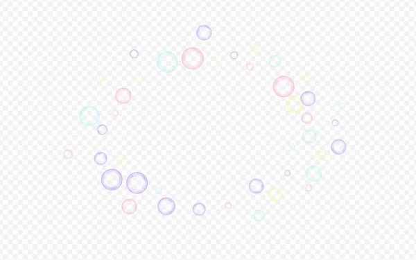 White 3D Circle Flüssiger transparenter Hintergrund. — Stockvektor