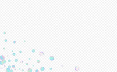 Gökkuşağı Yağmuru Üst Şeffaf Arkaplan. Hologram 