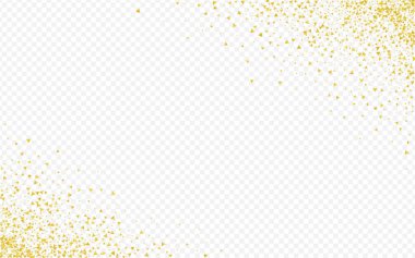 Altın Parçalar Modern Şeffaf Arkaplan. Zengin 