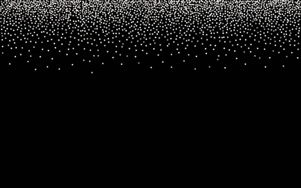 Blanc Polka Luxe fond noir. Moderne — Image vectorielle