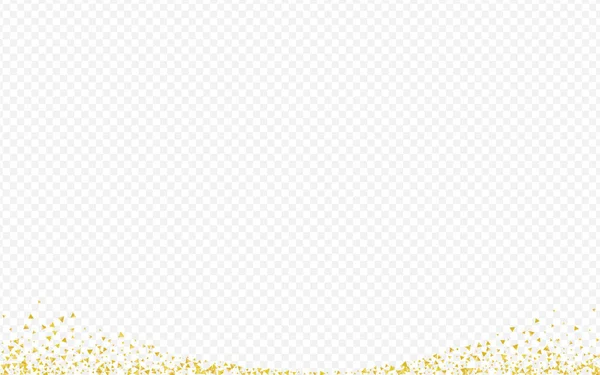 Fondo transparente rico en polvo de oro. Brillo de papel — Vector de stock